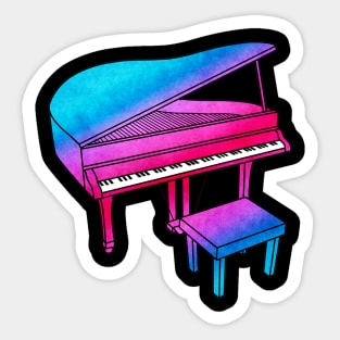 Colorful Piano Sticker